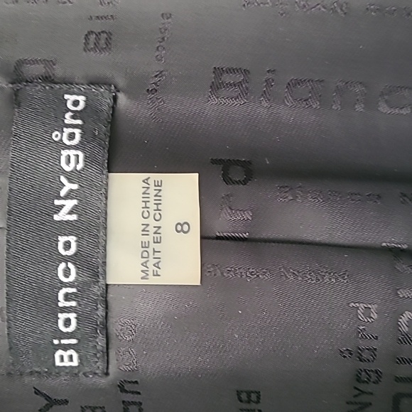 Women's jacket size 8 Bianca Nygard black with sequin and sparkle details - Picture 2 of 14